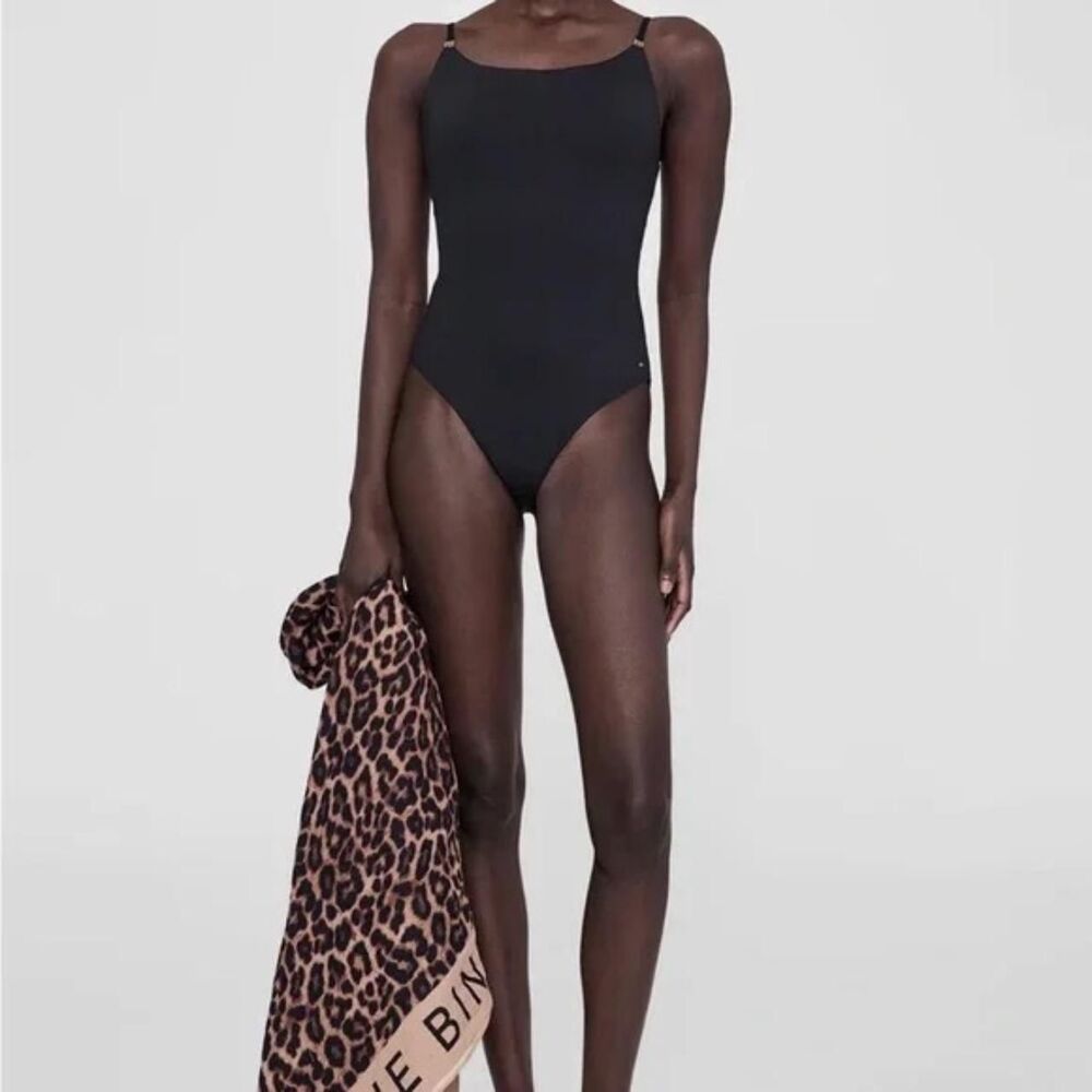 Anine-bing Women's Black and Brown Swimsuit-one-piece